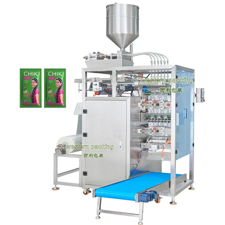 Multi Lane Sachet Shampoo Packing Tshuab