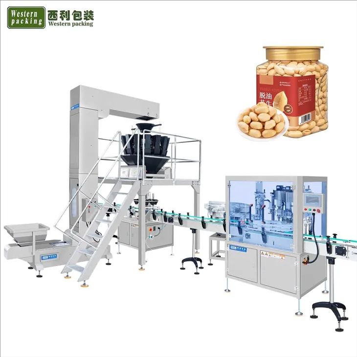 Granular Ceev Cashew Tin Packing Tshuab
